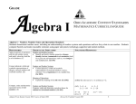 Algebra I - Trumbull County ESC