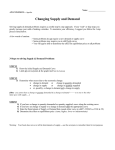 Supply and Demand: Making the Graphs Describe Our Economy