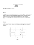 BJT Differential Amplifier Laboratory