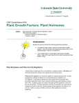 145, Plant Growth Factors: Plant Hormones