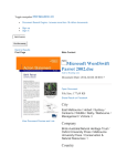 Microsoft WordSwift Parrot 2002