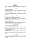 X CBSE Electricity -summary sheet