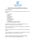 Magnetic Resonance Imaging (MRI) Patient Preparation: Patient