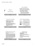 Chapter 10 Idea of Probability Probability Model for Two Dice