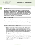 Pediatric PICC Line Insertion - California Pacific Medical Center