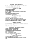 Forests and Grasslands