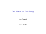 Dark Matter and Dark Energy