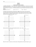 Absolute Value Functions and Graphs An