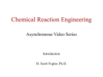 Chemical Reaction Engineering