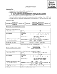 Unit Conversions - Montgomery College