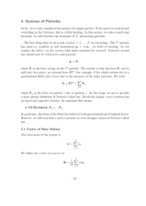 5. Systems of Particles