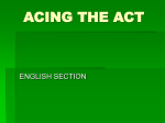 ACING THE ACT