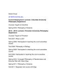 Daniel Cloud, Ph.D.`s CV