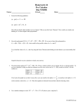 Worksheet - West High School