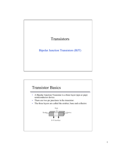 Bipolar Junction Transistors (BJT)