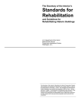 The Secretary of the Interior`s Standards for Rehabilitation