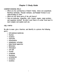 Cell Structure and Function Study Guide