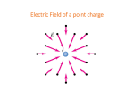 Electric Field of a point charge