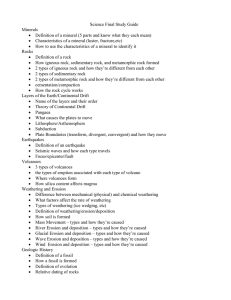 Science Final Study Guide - Fort Thomas Independent Schools