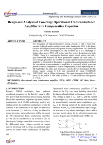 Design and Analysis of Two-Stage Operational