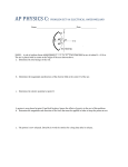 AP PHYSICS C: PROBLEM SET 9A ELECTRICAL AWESOMELAND