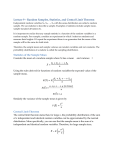 Lecture 9 – Random Samples, Statistics, and Central Limit Theorem