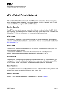 VPN - Virtual Private Network