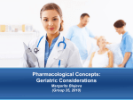 Pharmacological Concepts: Pediatric and Geriatric Considerations