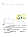 History of Life Guide Notes