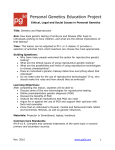 Title: Genetics and Reproduction Aim: How does genetic testing of