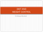 DIET AND WEIGHT CONTROL