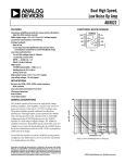 AD8022 Dual High Speed, Low Noise Op Amp Data
