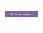 P4 – Explaining Motion