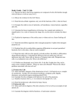 Study Guide - IB Biology I