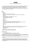 Example Web Developer CV