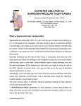 CATHETER ABLATION for SUPRAVENTRICULAR TACHYCARDIA