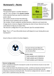 Homework – Atoms Instructions