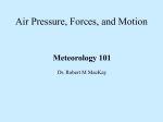 Air Pressure, Forces, and Motion