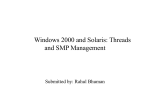 Solaris Symmetric Multiprocessing