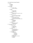 First Grading Period Assessment Outline