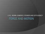 force and motion