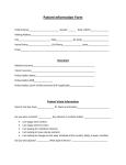 Patient Information Form