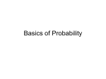 Basics of Probability