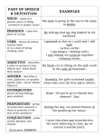 Parts of Speech