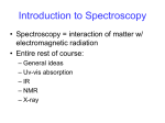 Introduction to Spectroscopy