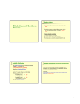 1 Distributions and Confidence Intervals