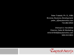 Peter Trabold, Ph. D., MBA Director, Business Development peter_t