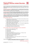 Trauma and Stressor-Related Disorders Tip Sheet