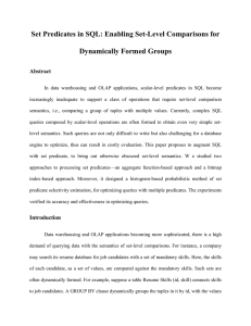 Set Predicates in SQL: Enabling Set