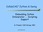 CollabCAD and Jython Scripting Presentation